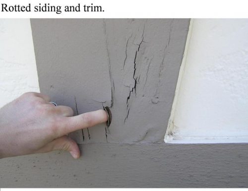 rotted siding