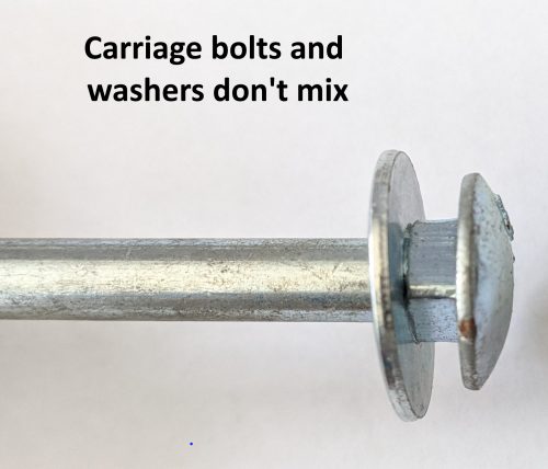 Carriage Bolt with washer