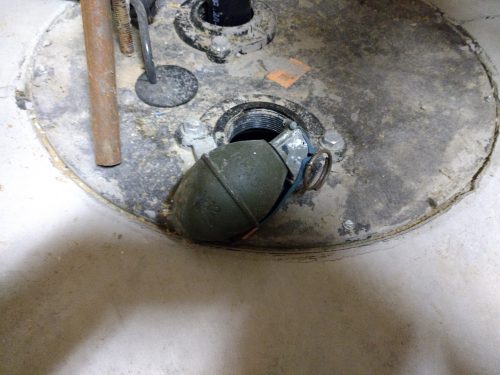 Sump basket inspection deterrant