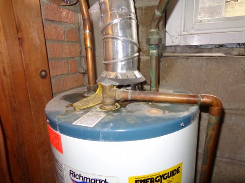 Backdrafting water heater