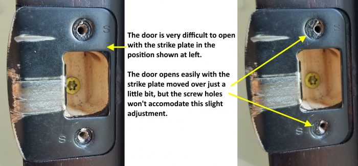 How To Fix A Door Knob Strike Plate