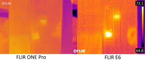 FLIR ONE Pro vs E6 8