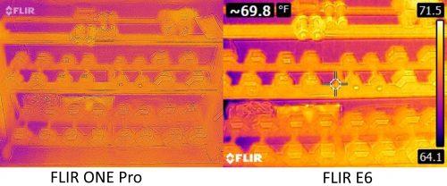 FLIR ONE Pro vs E6 2