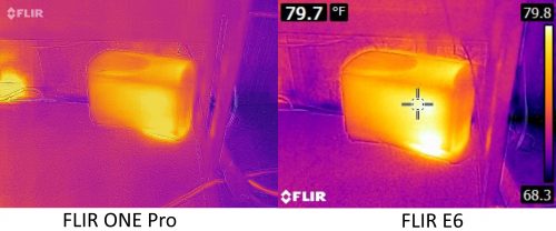 FLIR ONE Pro vs E6 1