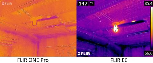 FLIR ONE Pro vs E6 6