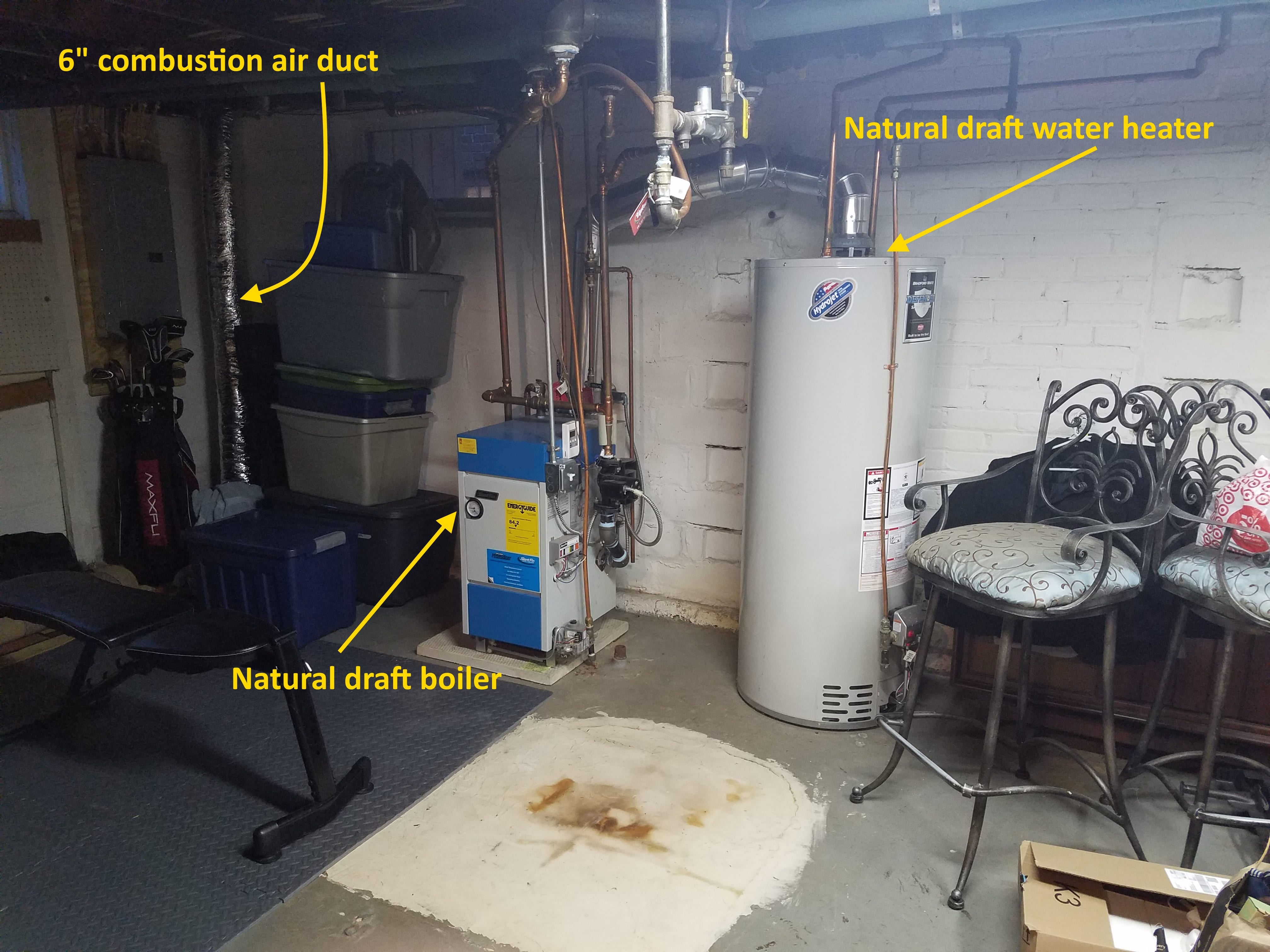 Are Combustion Air Ducts Needed For Large Basements Structure Tech Home Inspections