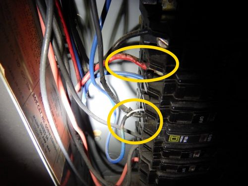 Aluminum wiring scorched 3
