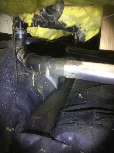 leaking pipes