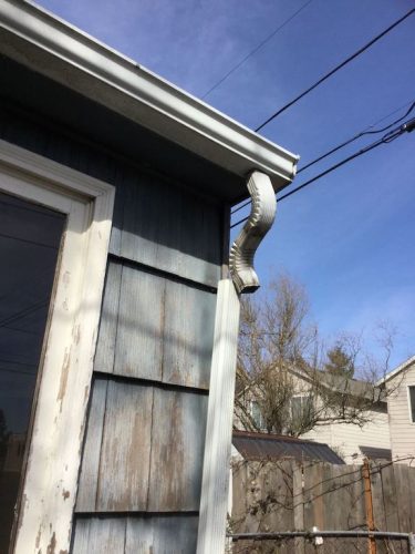 disconnected downspout
