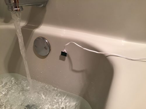 Bathtub overflow sensor 2