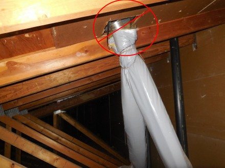 Bath Fan Terminal Inspections - Bathroom Exhaust Vent Through Metal Roof