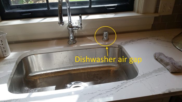 Dishwasher air gap