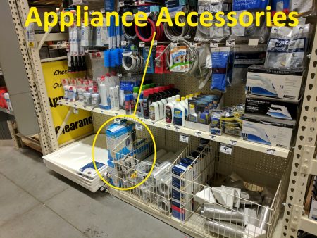 DryerFlex hidden in the appliance accessories area