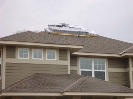 Shingles Delivered on top of brand new roof