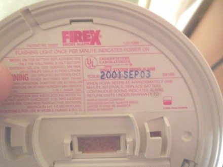 Smoke Alarm Date Code