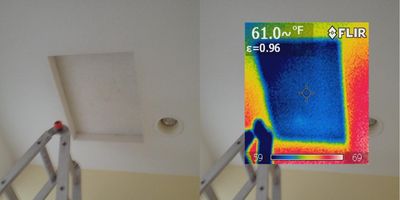 IR Image - attic panel