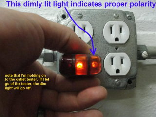 Proper polarity at outlet