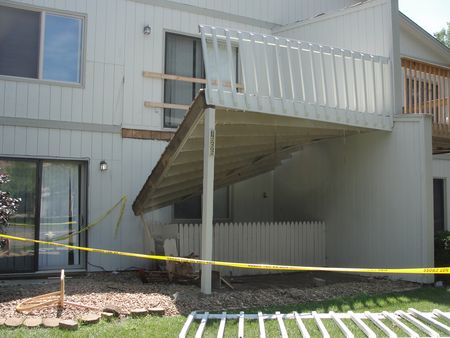 Coon Rapids Deck Collapse 1