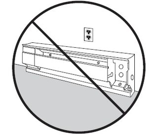 No Outlets Above Electric Baseboard Heaters