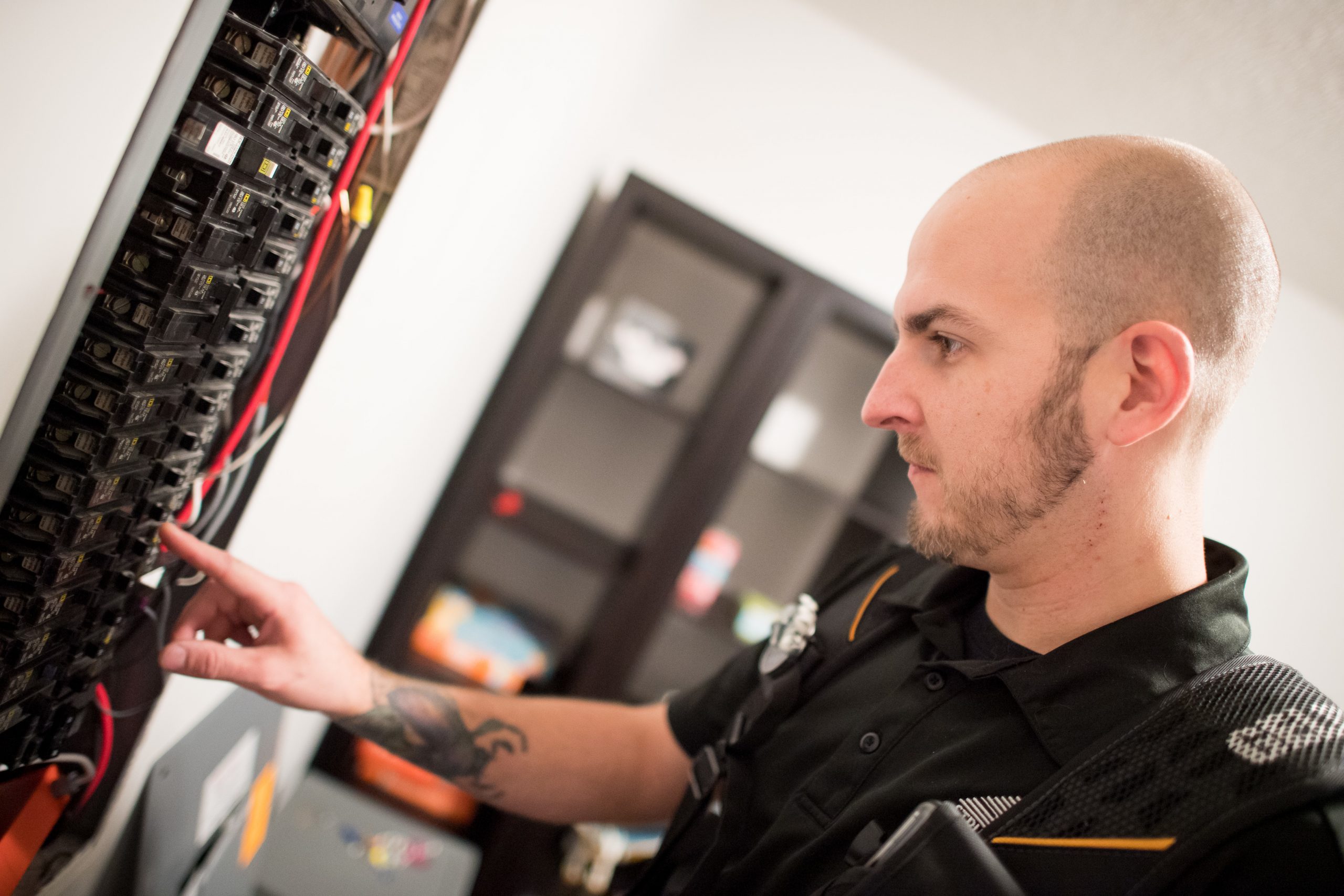 Thermal imaging revealing hidden moisture and hot spots