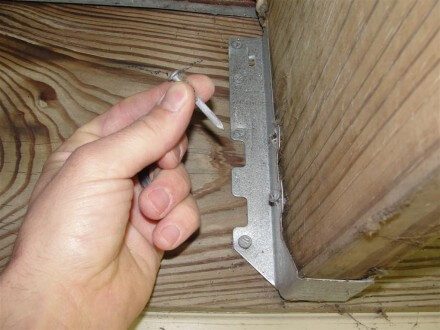 Decks - improper nails at floor joists