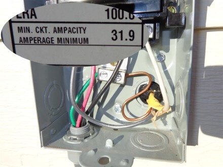 Electrical - undersized conductors for AC