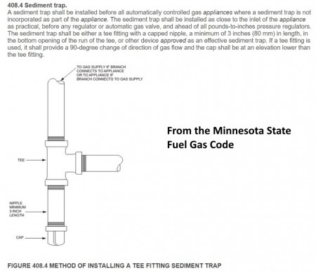 Sediment trap requirement