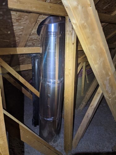 Solar tube tall attic
