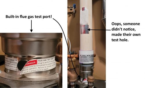 Built-in test port