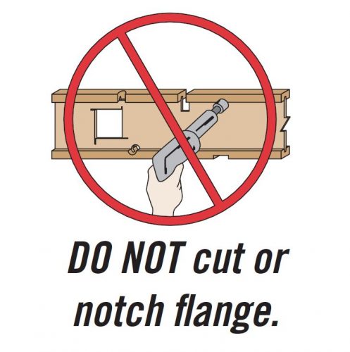 Don't cut flanges