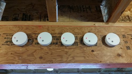 Smoke alarm battery test