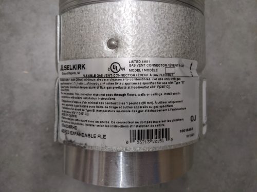 Vent connector label