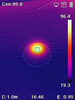 Infrared hot spot