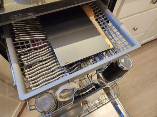 Laptop in dishwasher
