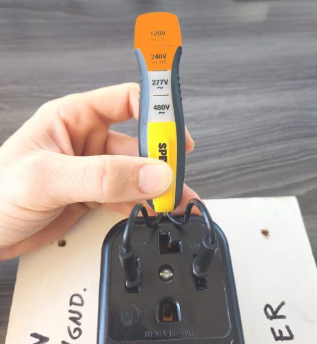 240 Volts tested at outlet