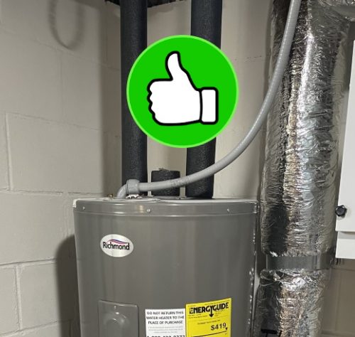 Flex conduit to water heater