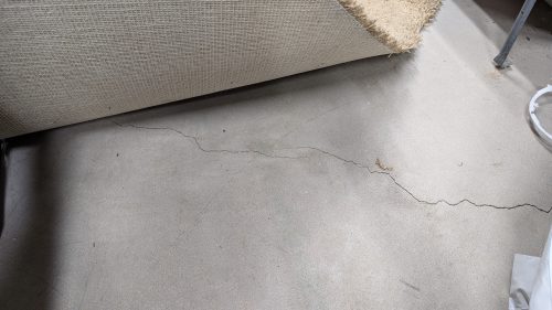 Cracks in basement floor