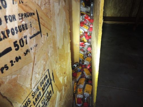 Fireball stash in wall