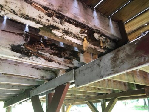 Rotted deck