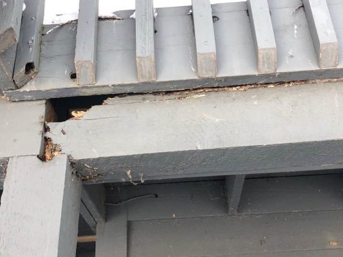 Rotted deck beam 2