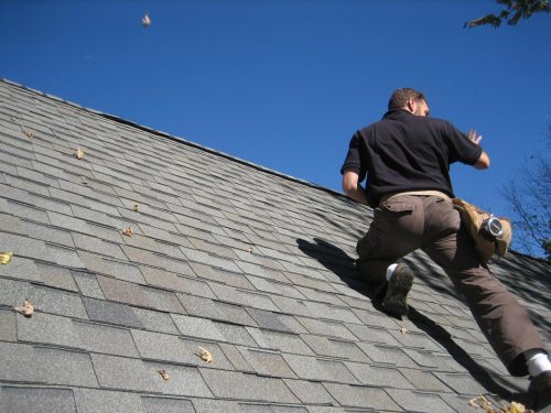 Home Inspector on Roof
