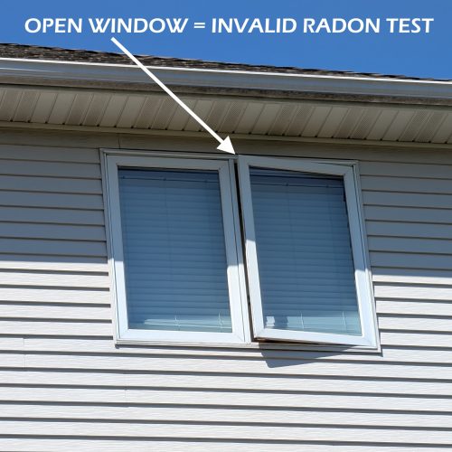 Open Window Invalid Radon Test