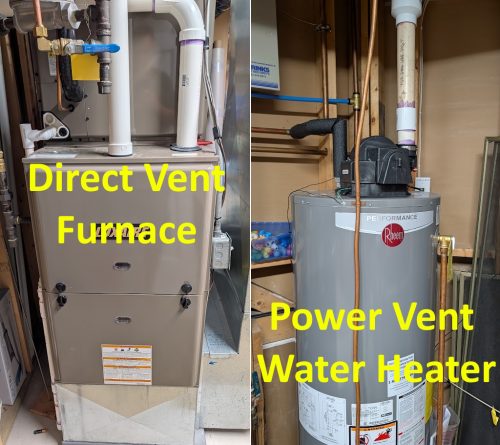 Direct Vent Furnace and Power Vent Water Heater
