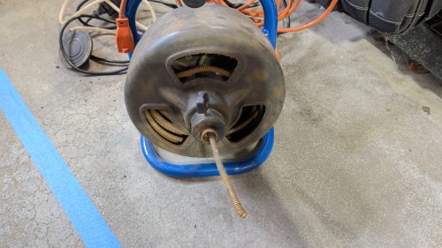 Broken drain auger