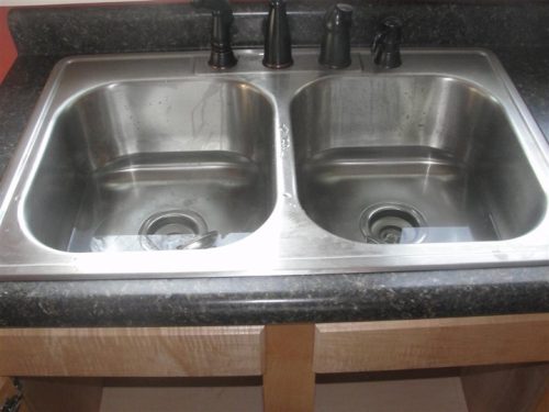 Clogged kitchen sink drain